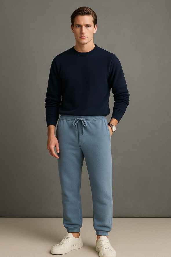 Winter Fleece Trouser for Men - Light Blue