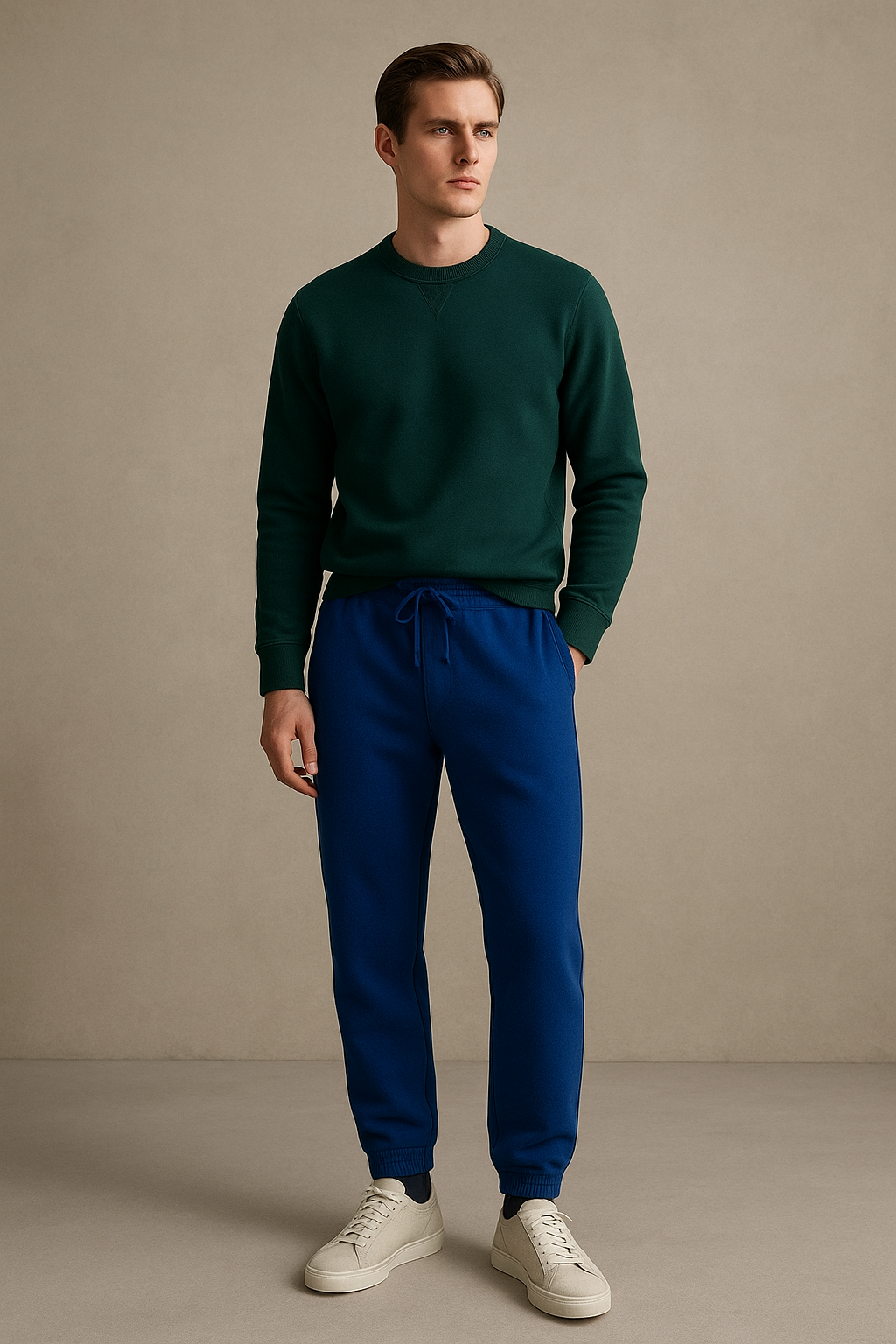 Winter Fleece Trouser for Men - Light Royal Blue