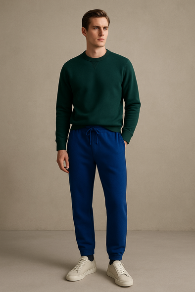 Winter Fleece Trouser for Men - Light Royal Blue