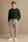 Winter Fleece Trouser for Men - Light Grey