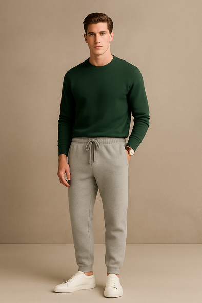Winter Fleece Trouser for Men - Light Grey