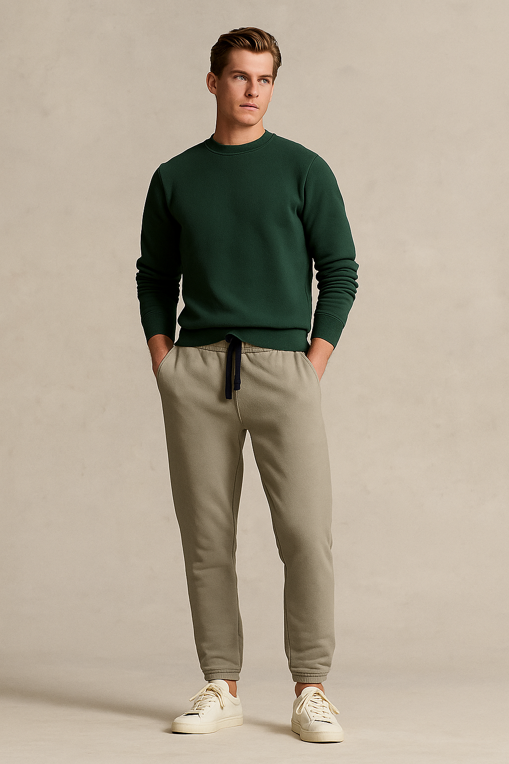 Winter Fleece Trouser for Men - Light Green