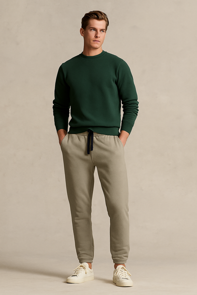 Winter Fleece Trouser for Men - Light Green