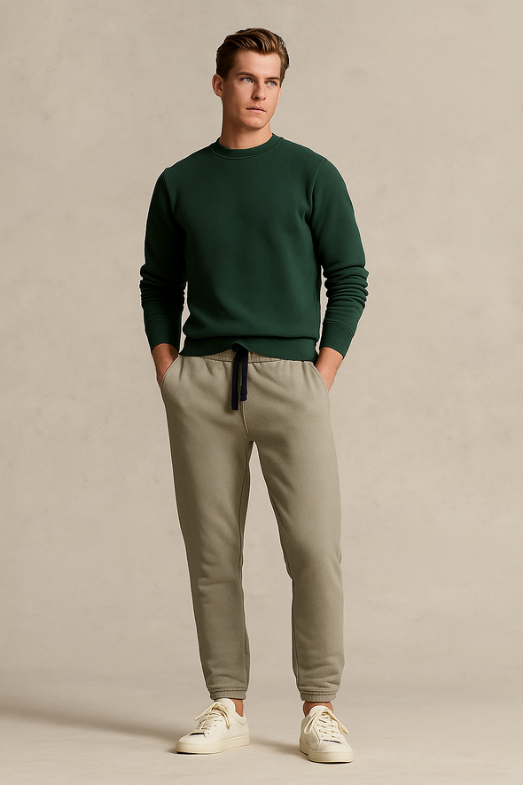Winter Fleece Trouser for Men - Light Green