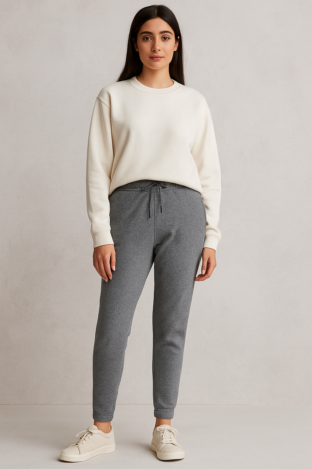 Fleece Trousers for Women's- Charcoal Grey