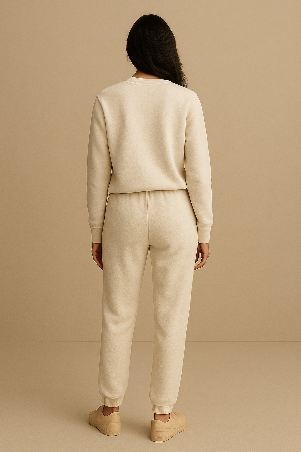 Fleece Trousers for Women's- Cream