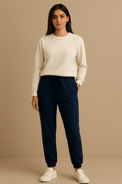 Fleece Trousers for Women's- Dark Navy
