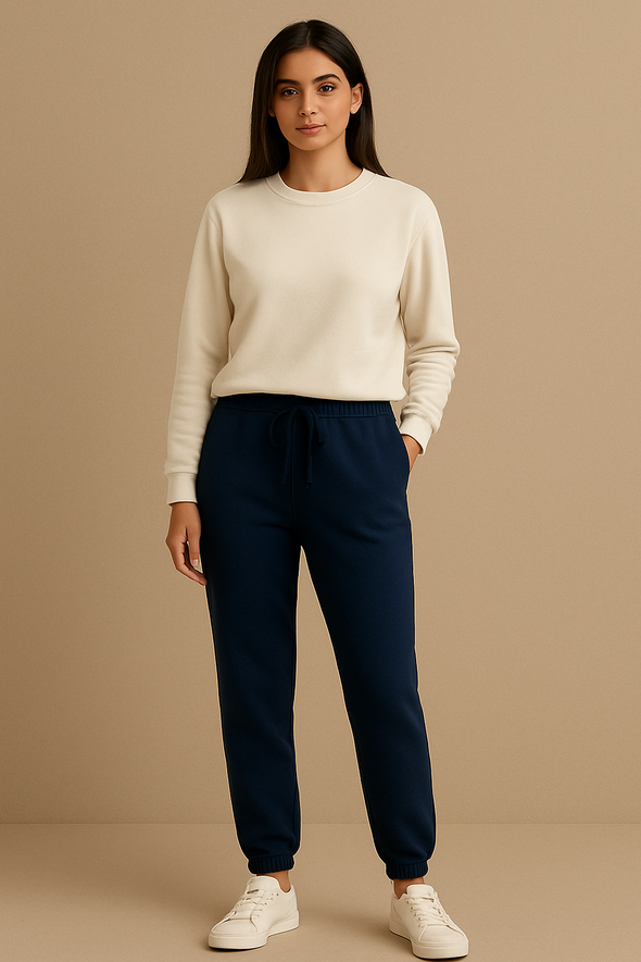 Fleece Trousers for Women's- Dark Navy