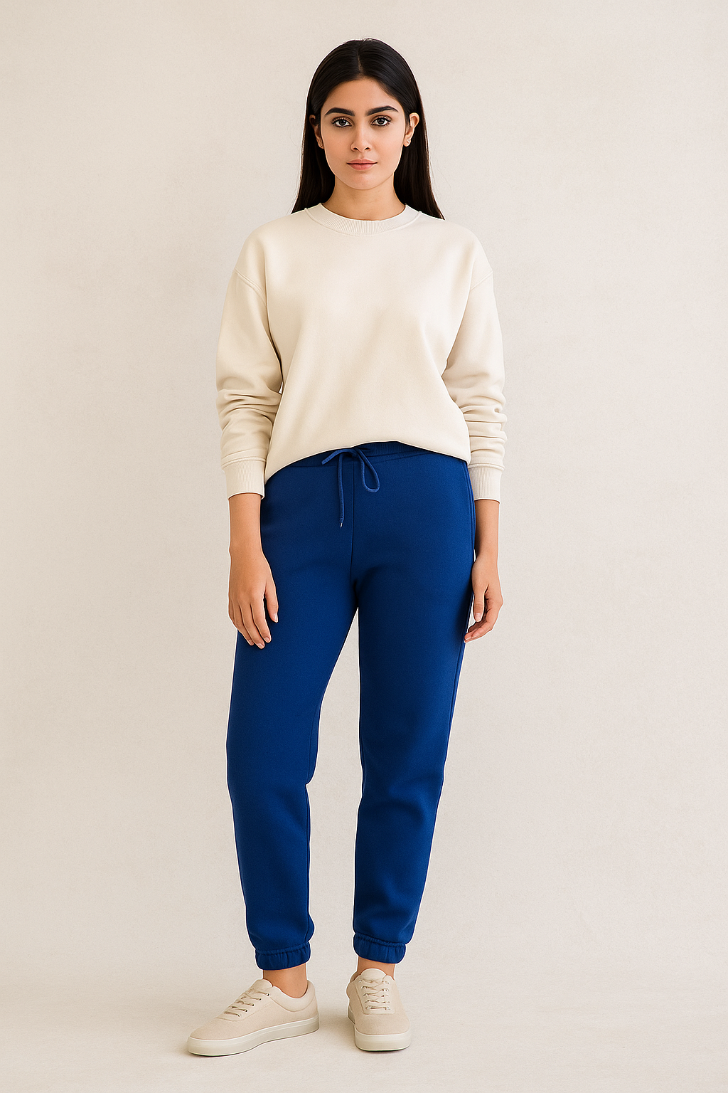 Fleece Trousers for Women's- Dark Royal Blue