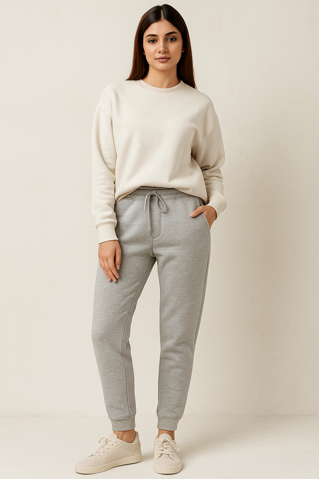 Fleece Trousers for Women's- Heather Grey