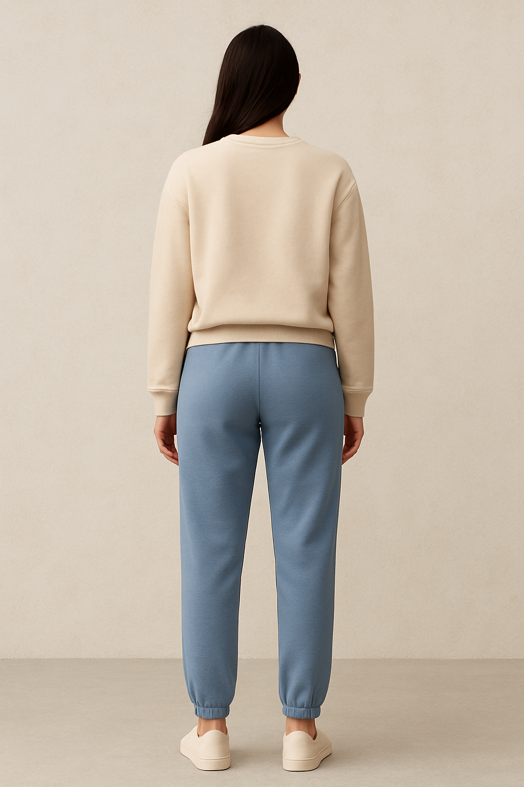 Fleece Trousers for Women's-Light Blue