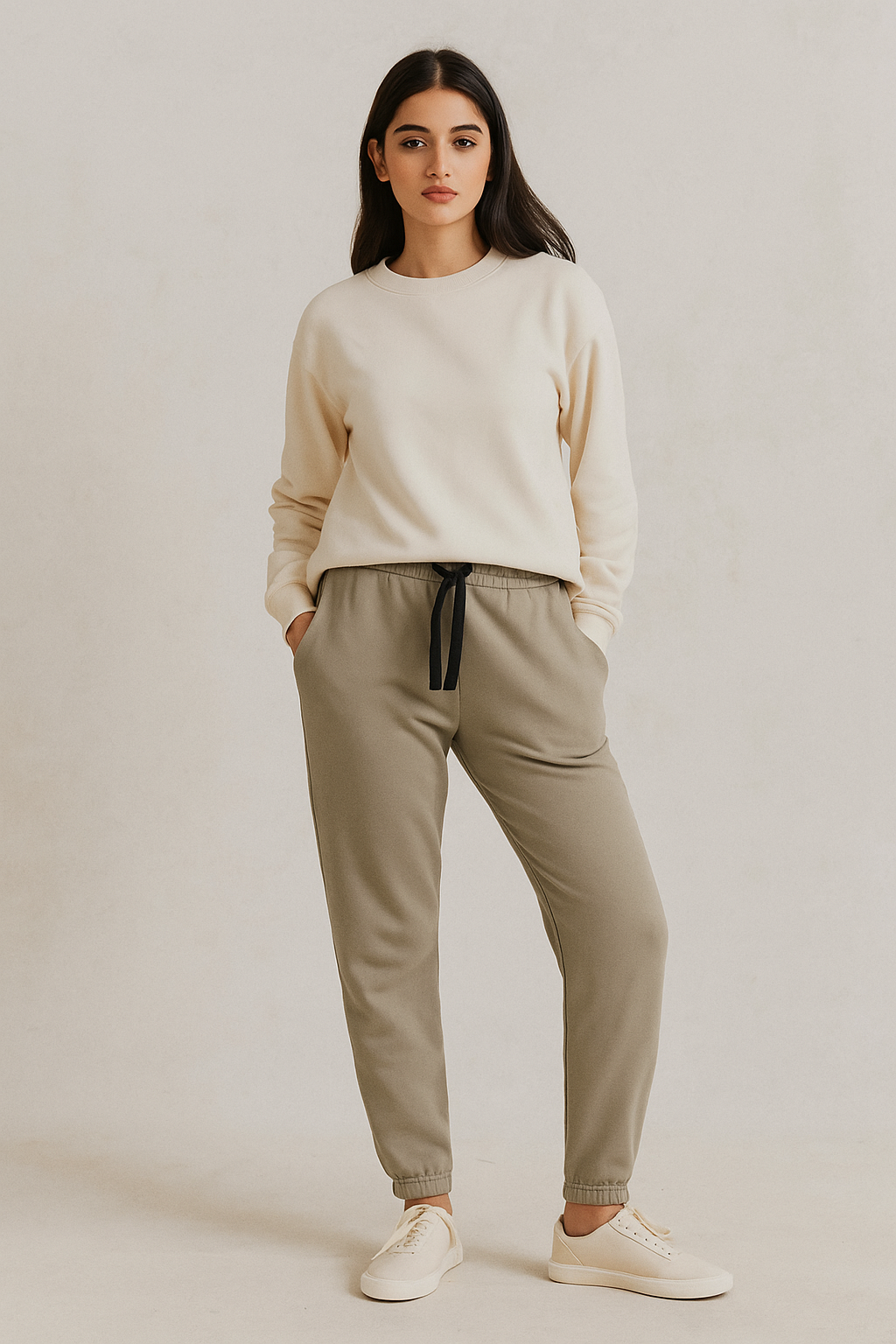 Fleece Trousers for Women's-Light Green