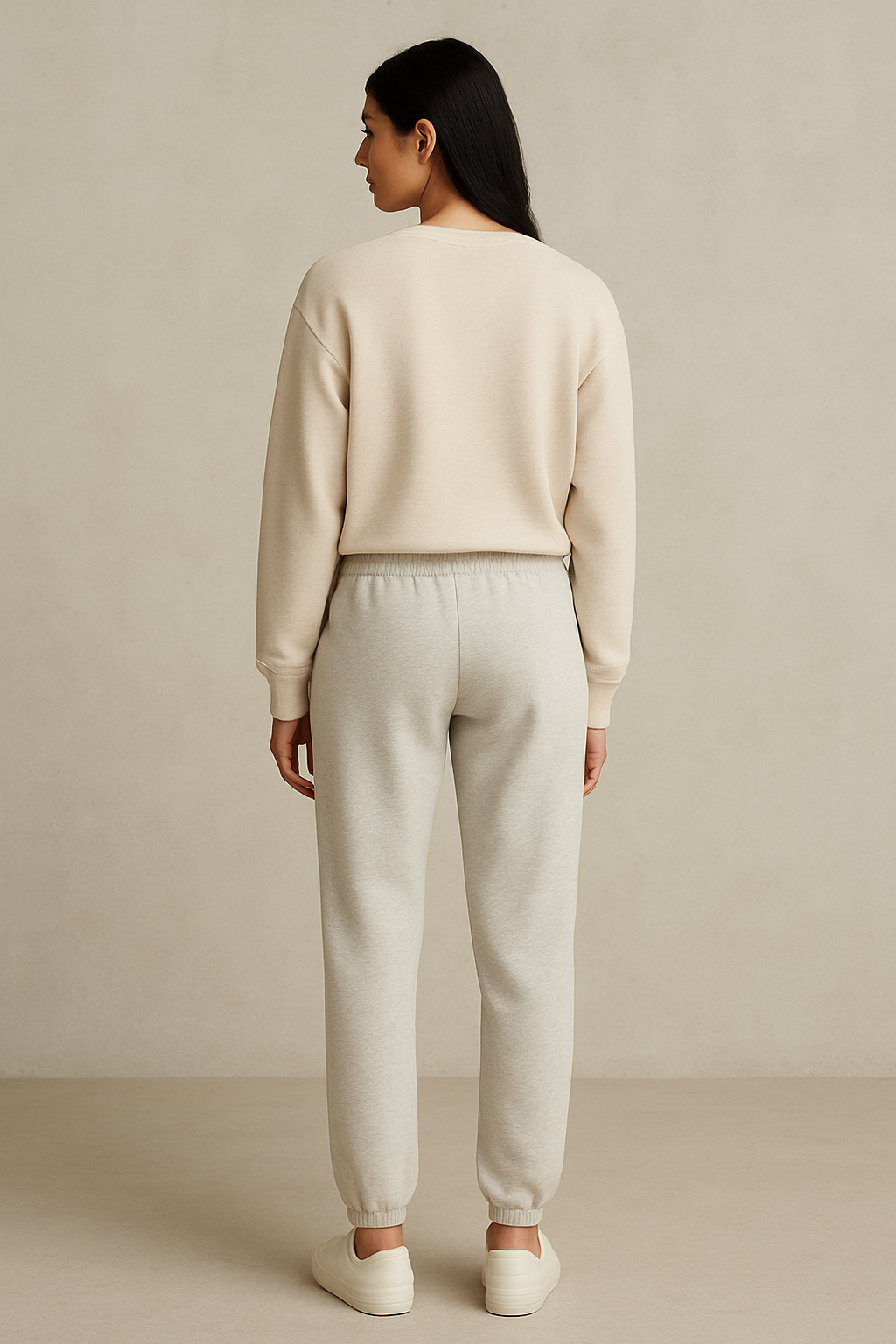Fleece Trousers for Women's- Light Grey