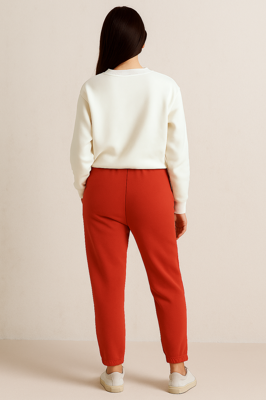 Fleece Trousers for Women's- Red