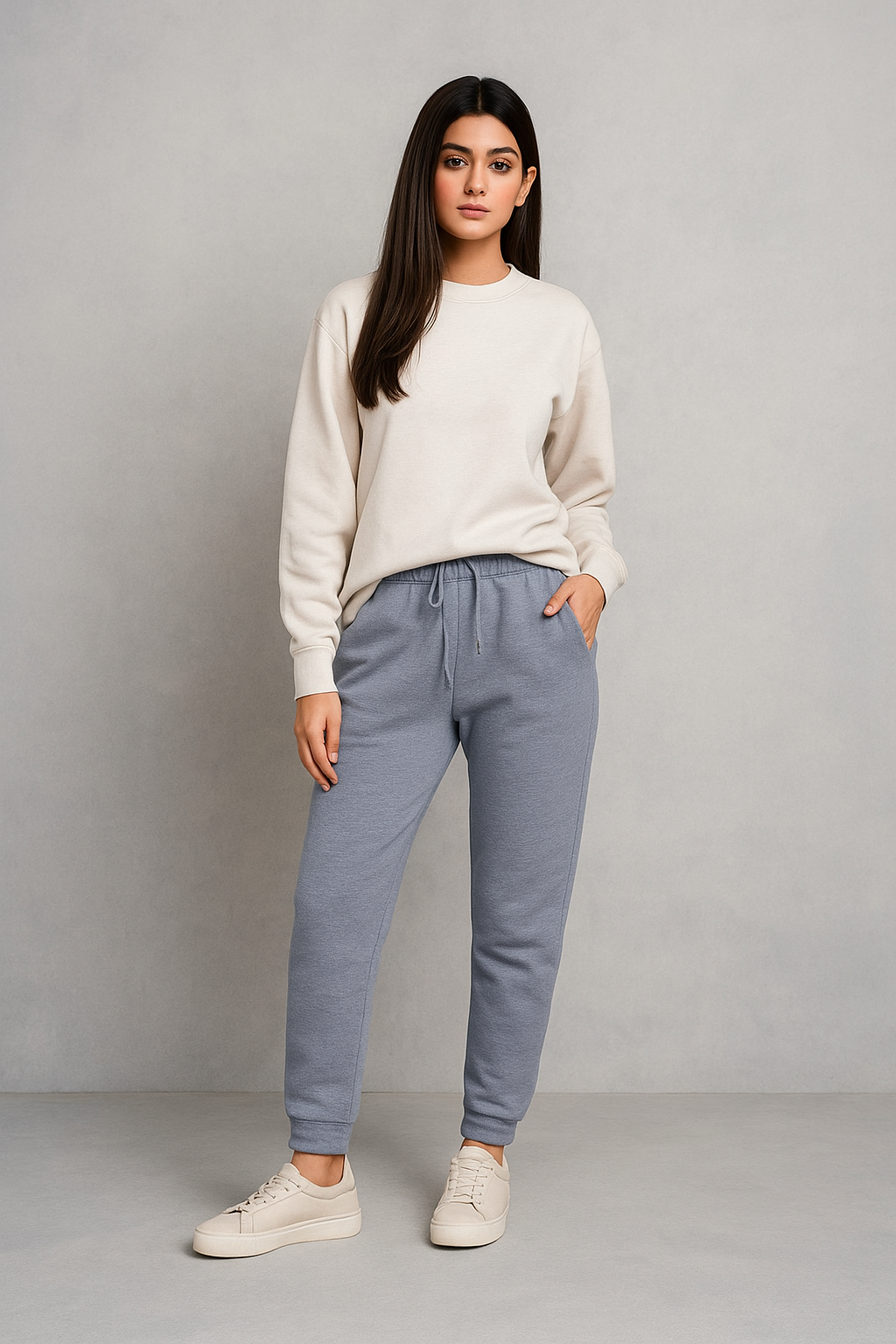 Fleece Trousers for Women's- Blue Heather