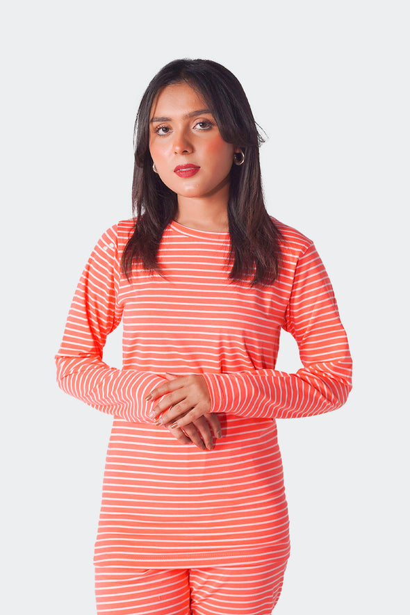 Stripe Pyjama Pant-Pink