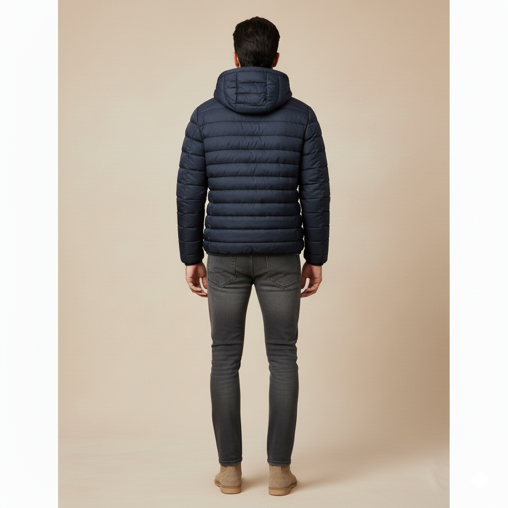 Men's Lightweight Puffer Jacket Deep Indigo