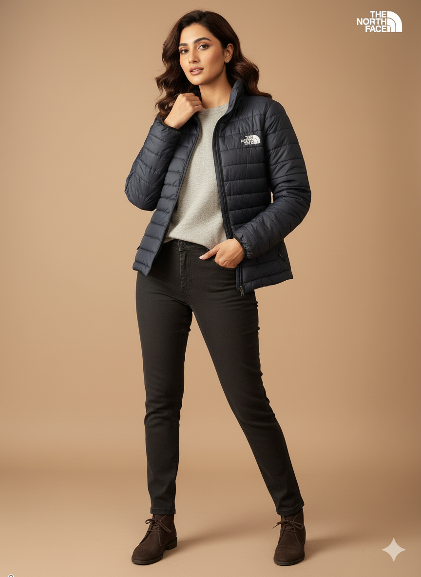 Puffer Jacket - Navy Blue