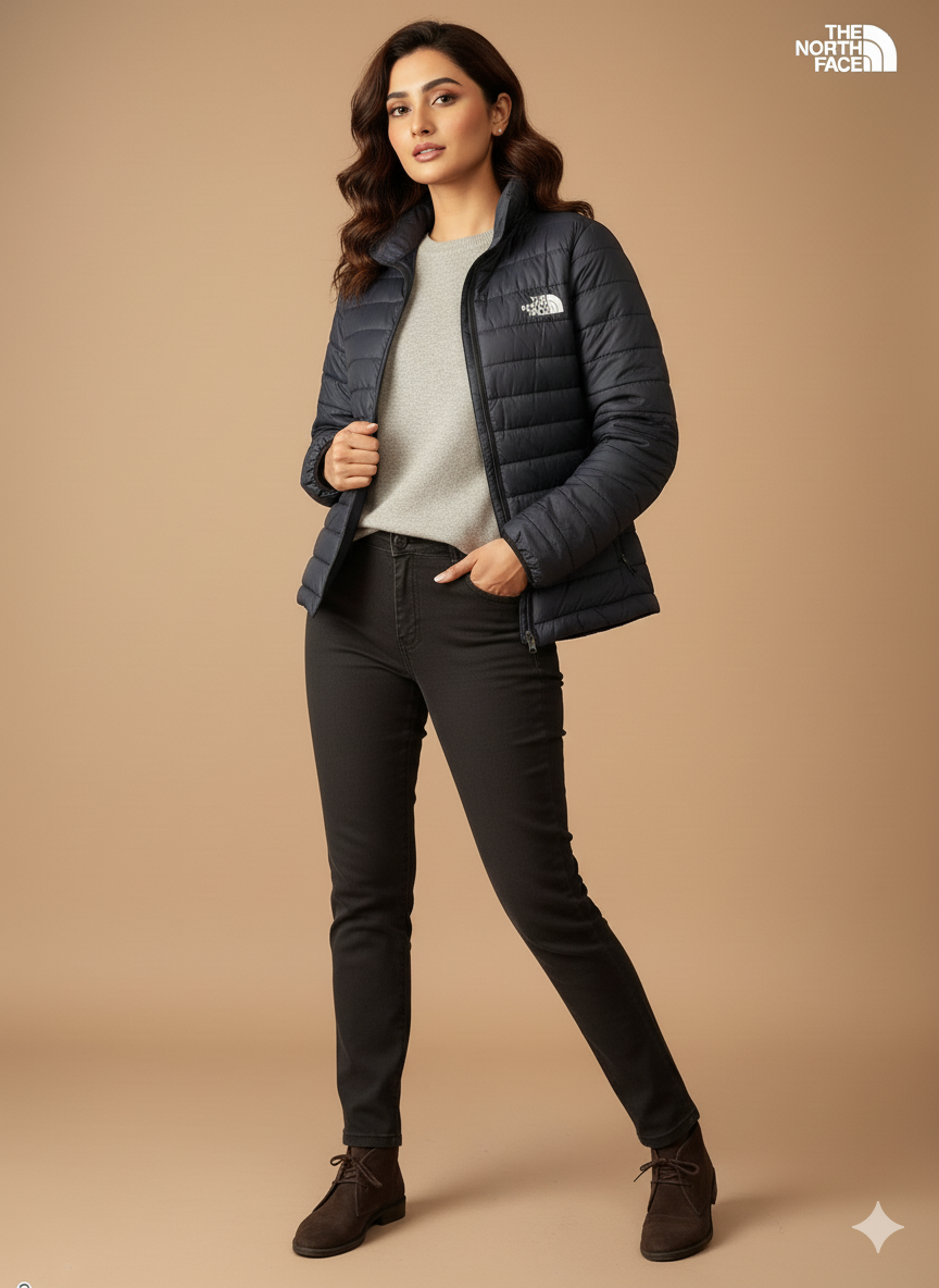 Puffer Jacket - Navy Blue