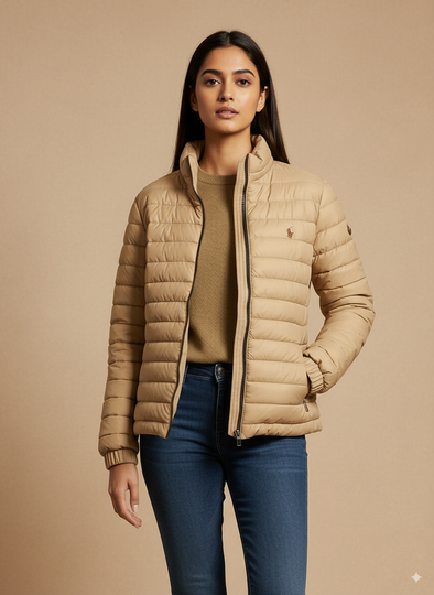 Puffer Jacket - Warm beige