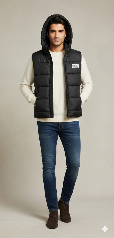 Men's Bogner sleeveless Jacket - Black