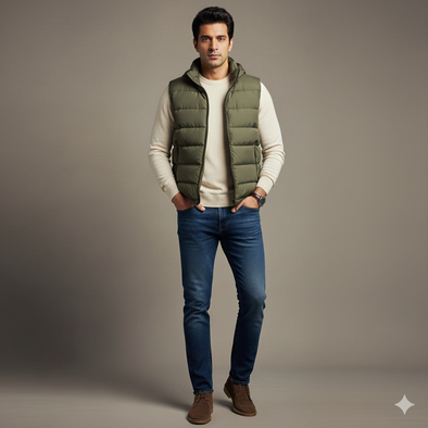 Men's Bogner sleeveless Jacket - Sand Beige