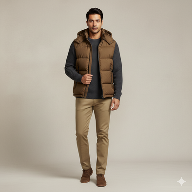 Men's Bogner sleeveless Jacket - Brown