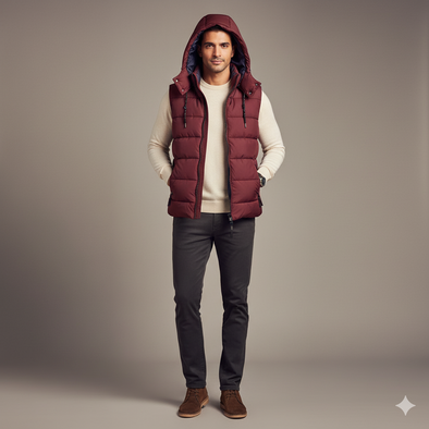 Men's Bogner sleeveless Jacket - Red