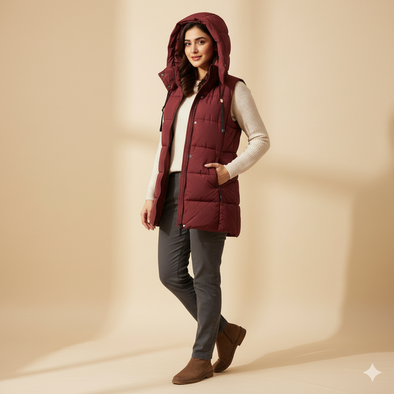 Women's Bogner sleeveless Jacket - Red