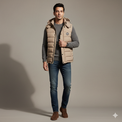 Men's Bogner sleeveless Jacket - Beige