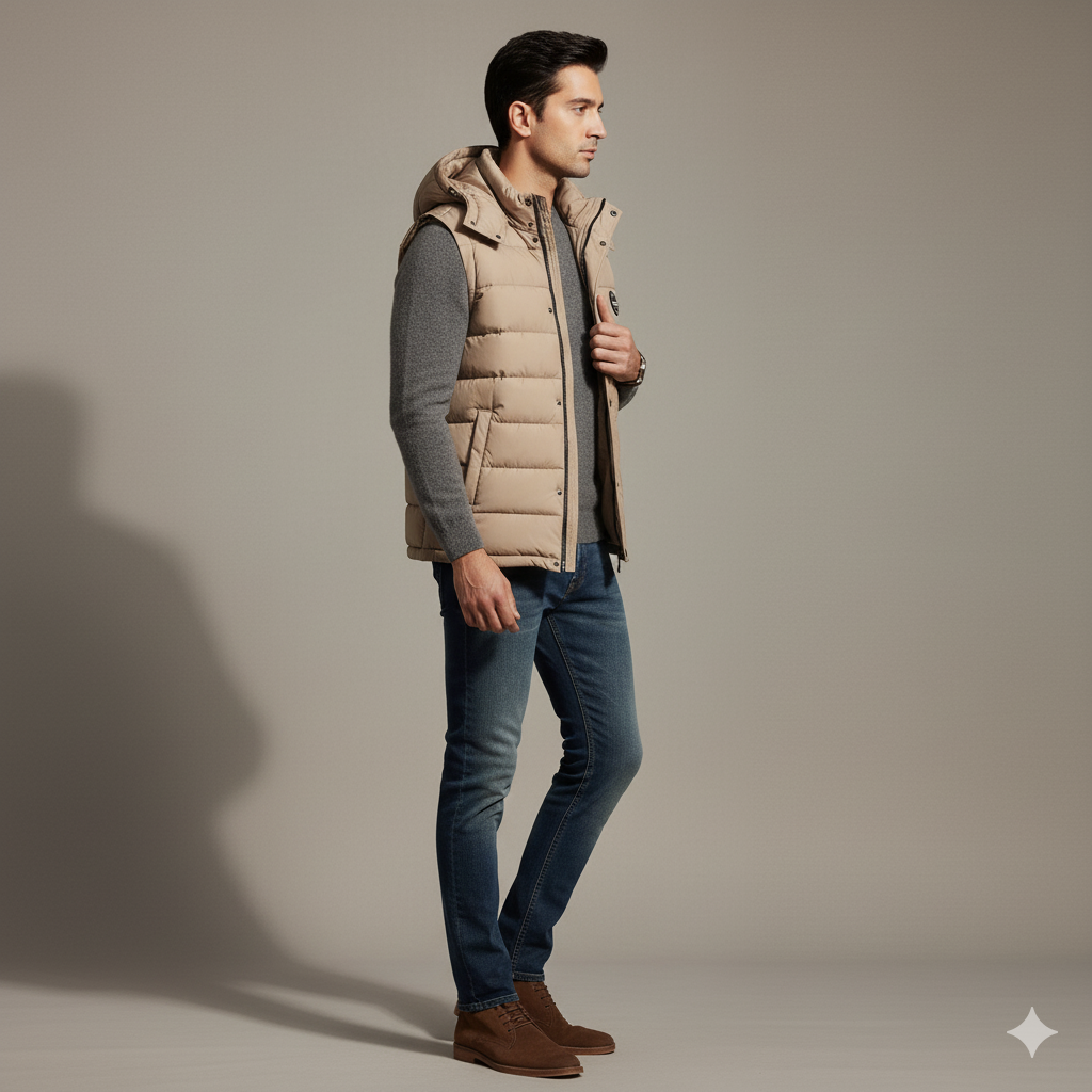 Men's Bogner sleeveless Jacket - Beige
