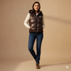 Women's Bogner sleeveless Jacket - Dark Brown