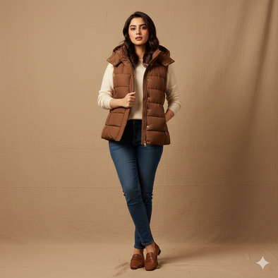 Women's Bogner sleeveless Jacket - Brown