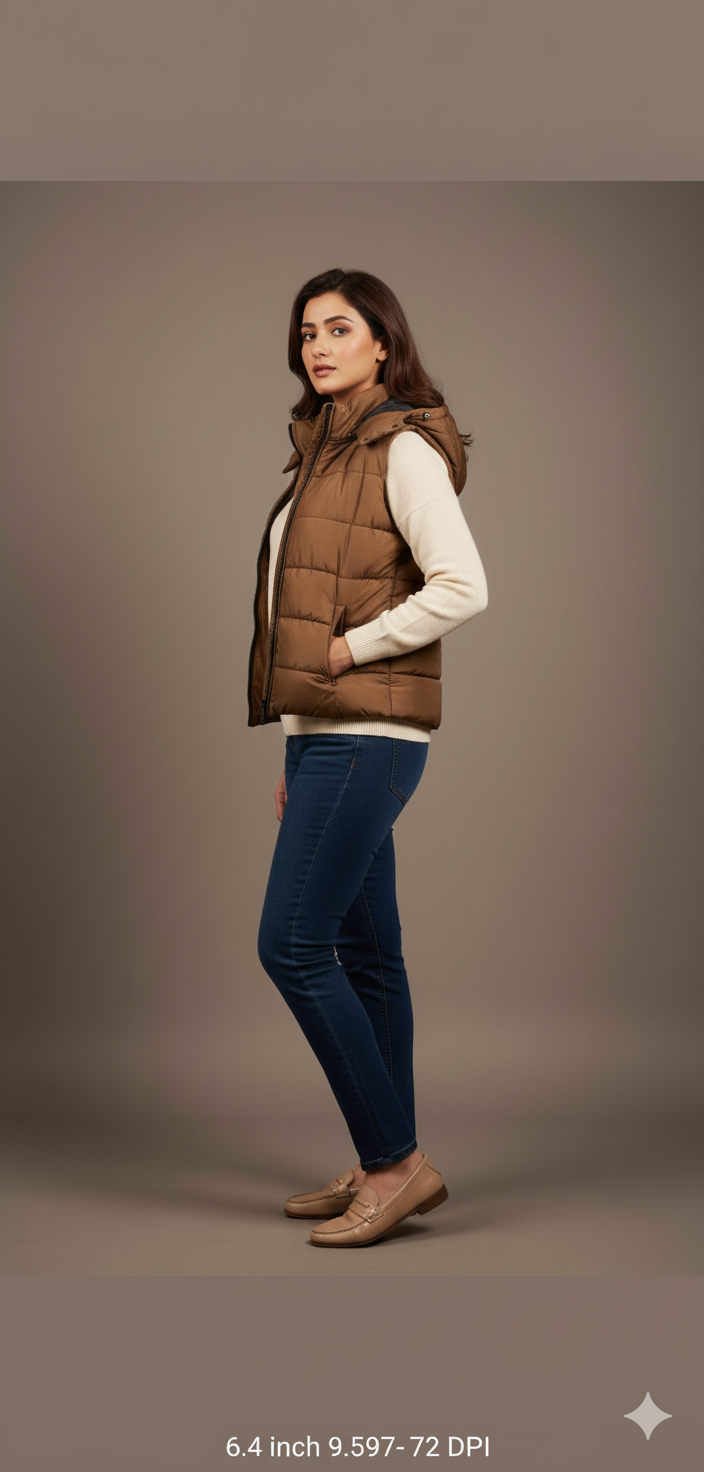Women's Bogner sleeveless Jacket - Brown