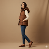Women's Bogner sleeveless Jacket - Brown