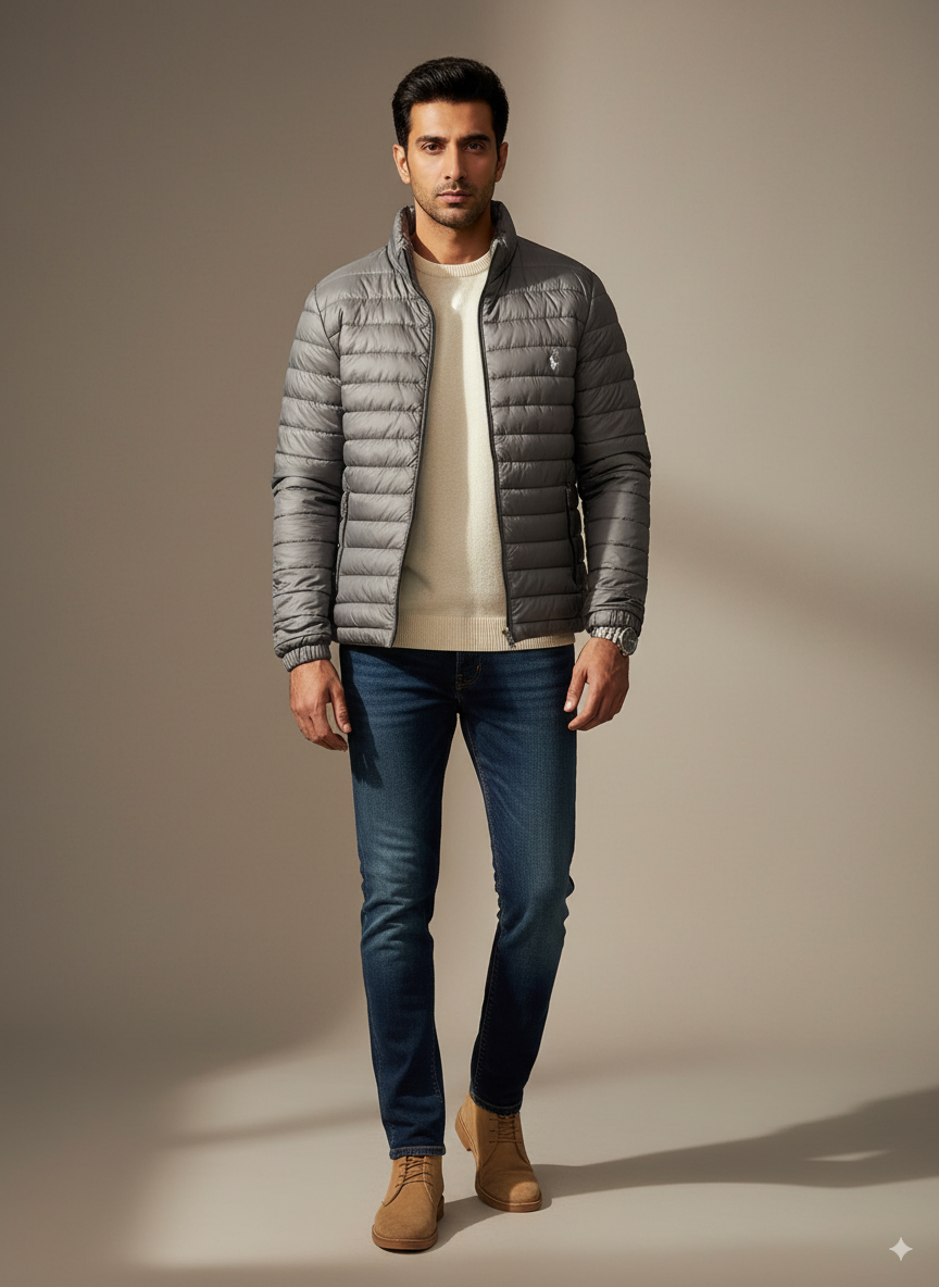 Puffer Jacket - Grey