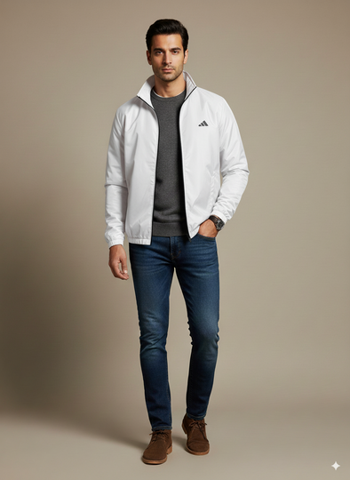 Men's Mountain Light Wind Jacket White