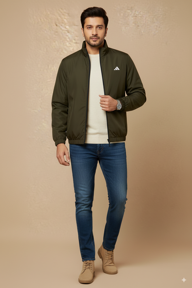 Men's Mountain Light Wind Jacket Olive Green