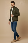 Men's Mountain Light Wind Jacket Olive Green