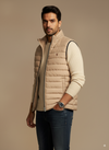 Sleeveless Puffer Jacket - Warm Beige
