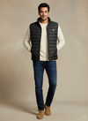 Sleeveless Puffer Jacket - Black