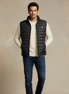 Sleeveless Puffer Jacket - Black
