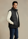 Sleeveless Puffer Jacket - Black