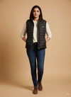 Sleeveless puffer jacket women-Black
