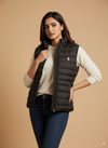 Sleeveless puffer jacket women-Black