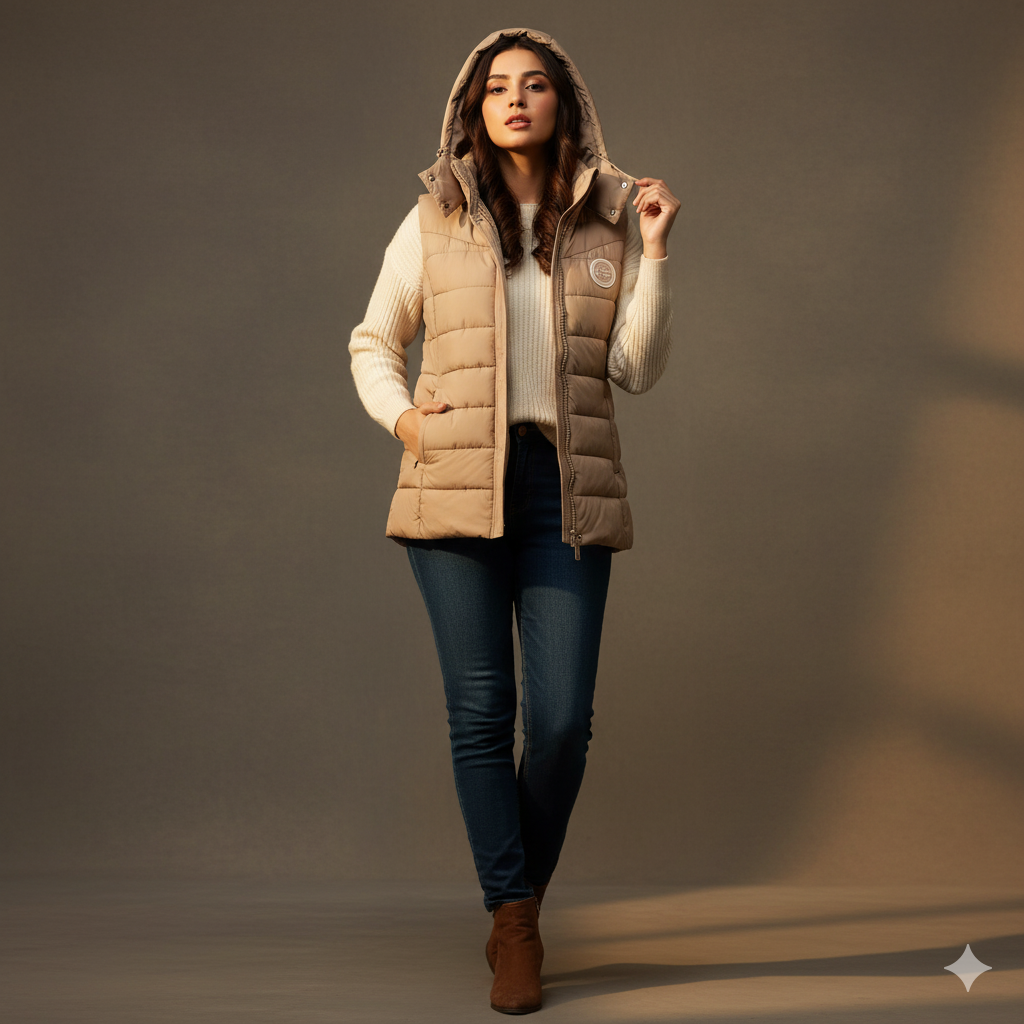 Women's Bogner sleeveless Jacket - Beige