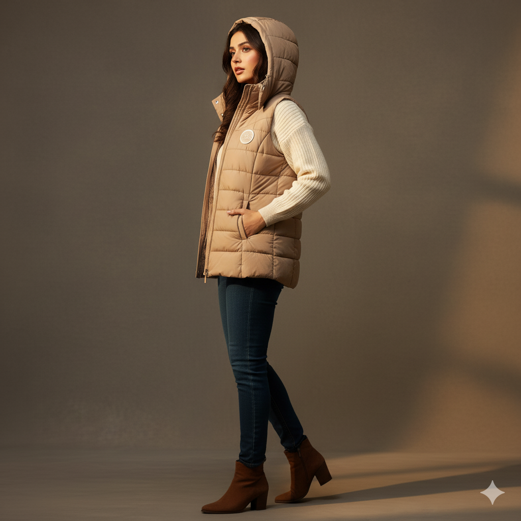 Women's Bogner sleeveless Jacket - Beige
