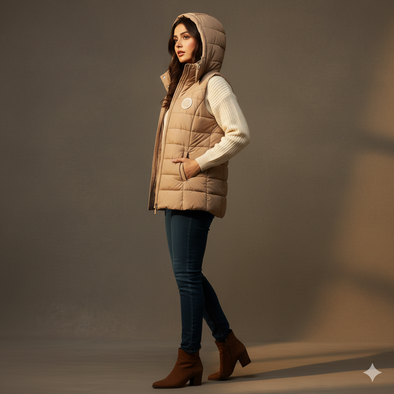 Women's Bogner sleeveless Jacket - Beige