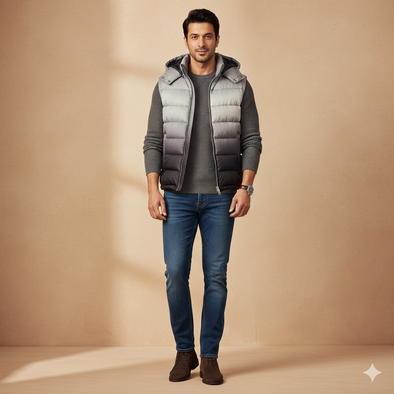 Men's Bogner sleeveless Jacket - Grey Gradient