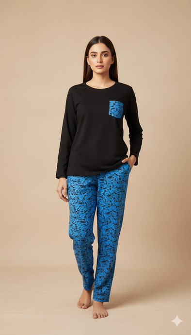 Stripe Pyjama Pant- Blue